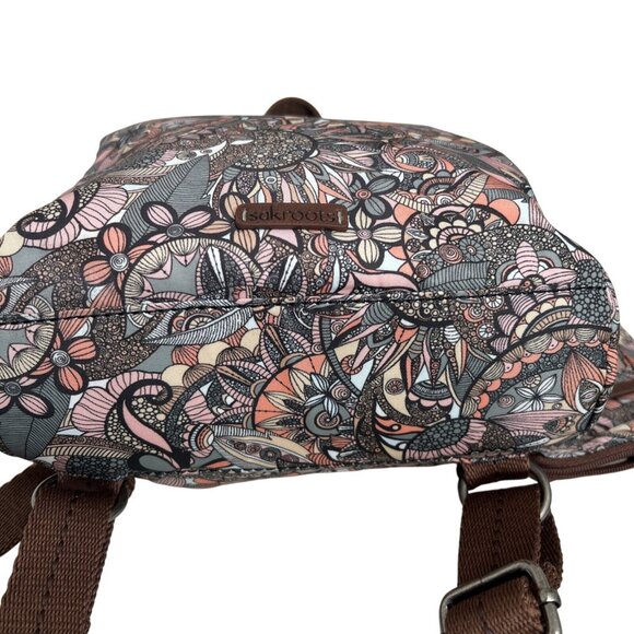 Sakroots Womens Convertible Mini Backpack Sling Bag With ID Wristlet Repreve Fab - Picture 5 of 14